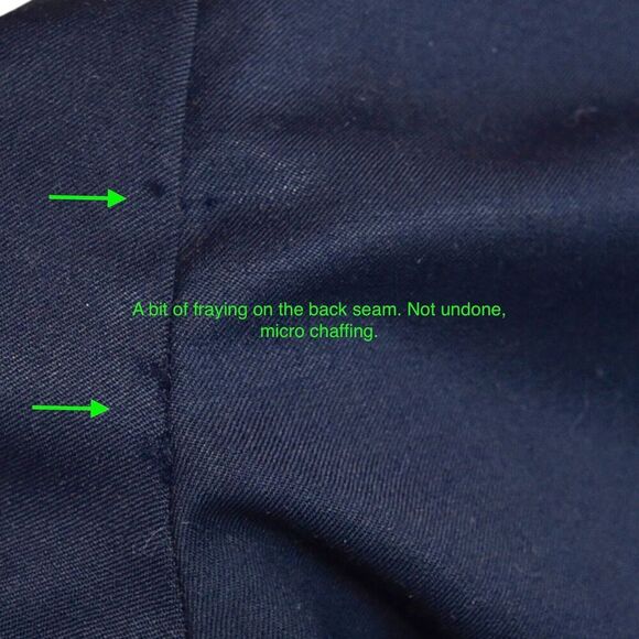 Ralph Lauren Men's 100% Wool Pants Navy 34x32 Cuffed Hem GUC *Minor Flaw* - Picture 5 of 9